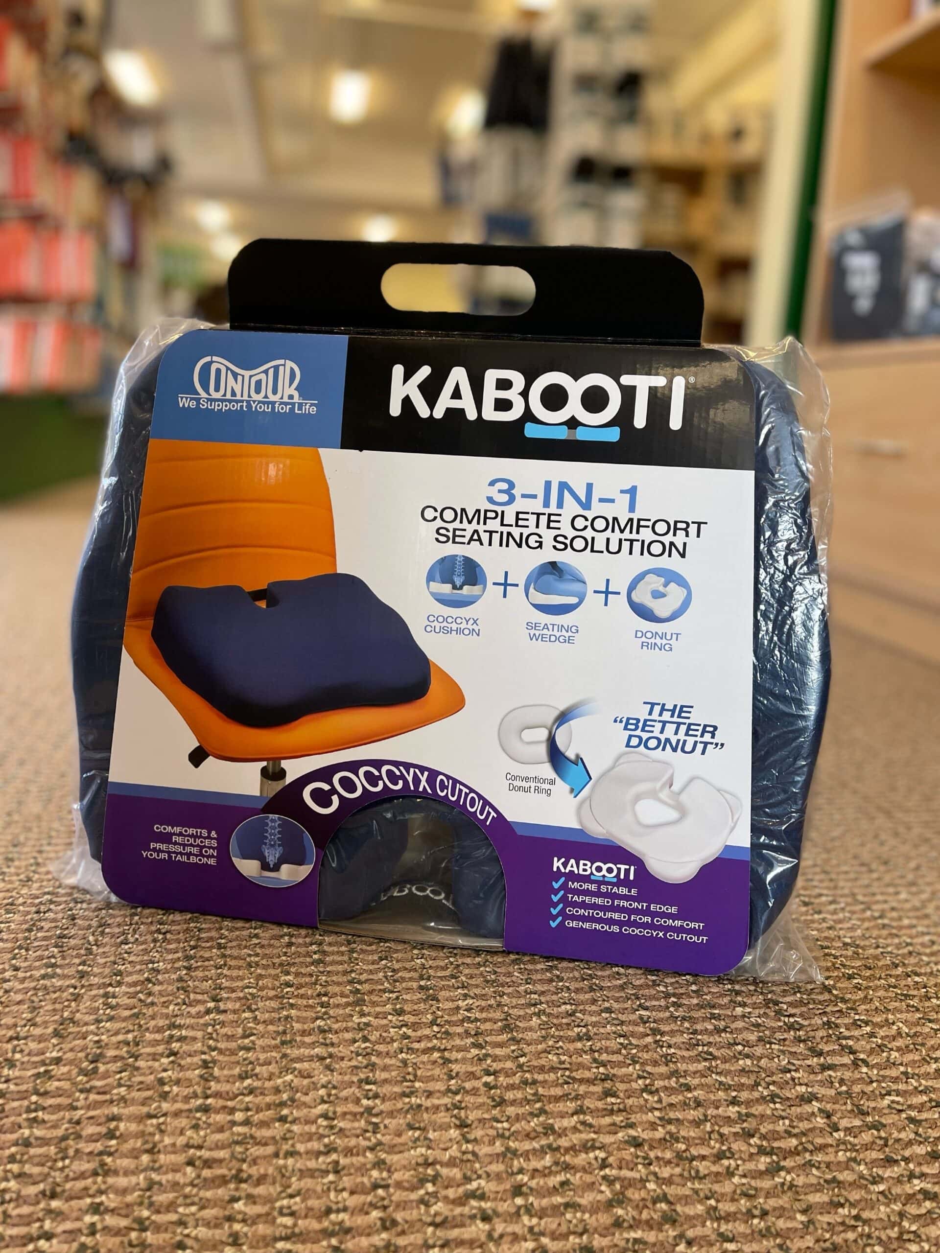 Kabooti 3 in 1 Seat Cushion - Coccyx Relief, Seating Wedge & Donut